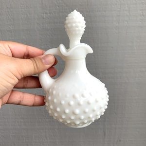 Vintage Avon Milk Glass Cruet Decanter
